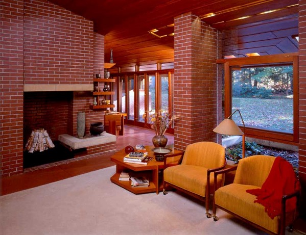 Brick wall in interior