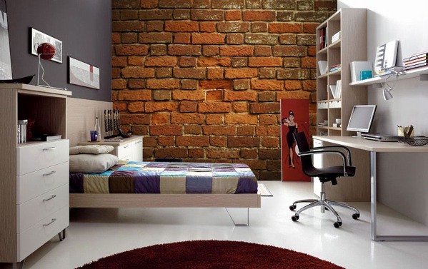 Brick wall in interior