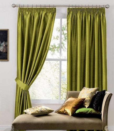 Green Drapes in Interior