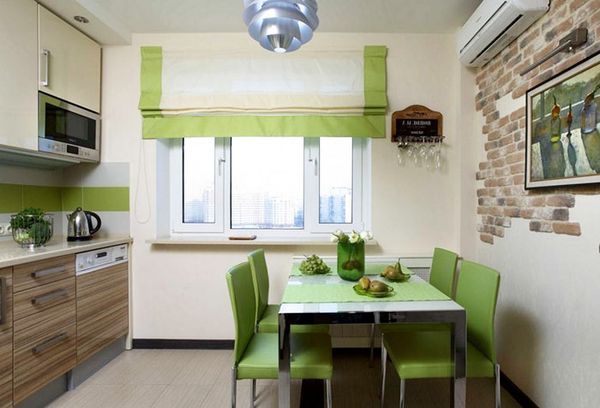 Green Drapes in Interior