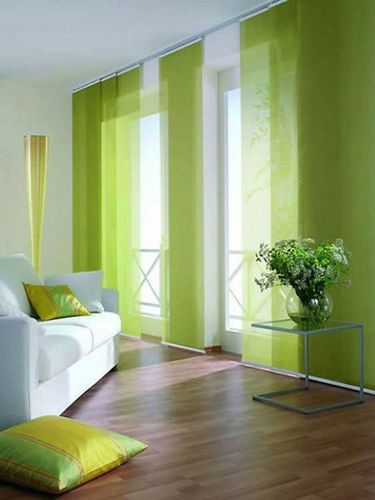 Green Drapes in Interior