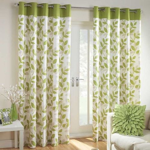 Green Drapes in Interior