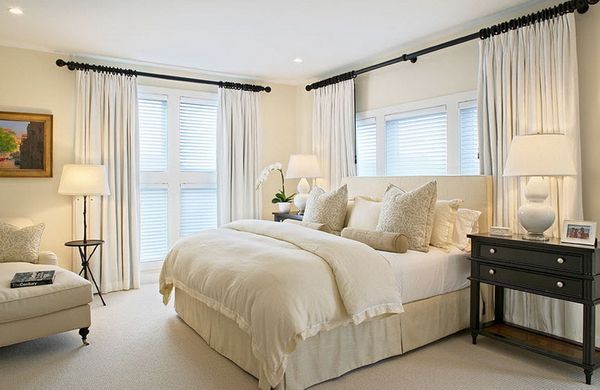 White drapes