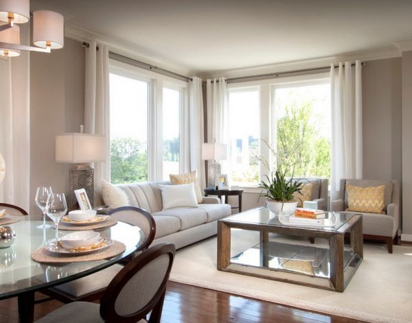 White drapes
