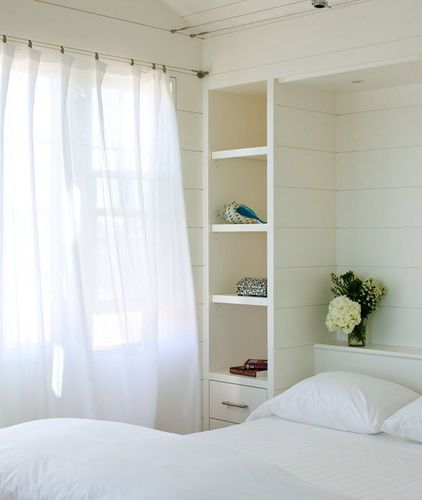 White drapes