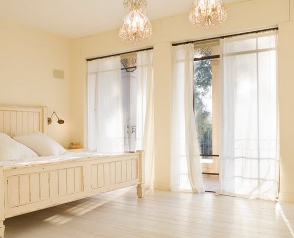 White drapes