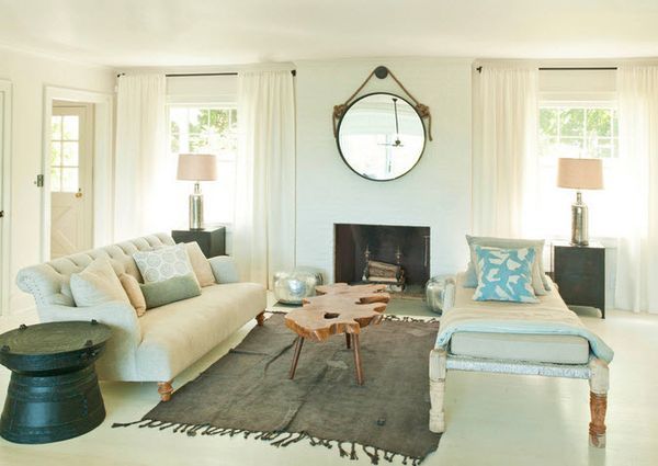 White drapes