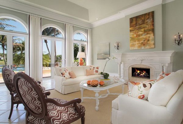 White drapes