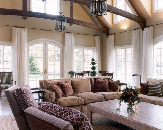 White drapes