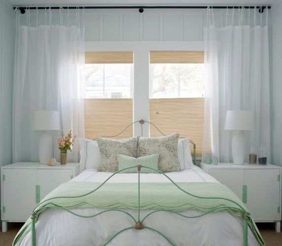 White drapes