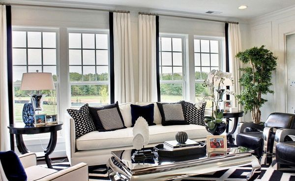 White drapes