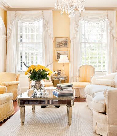 White drapes