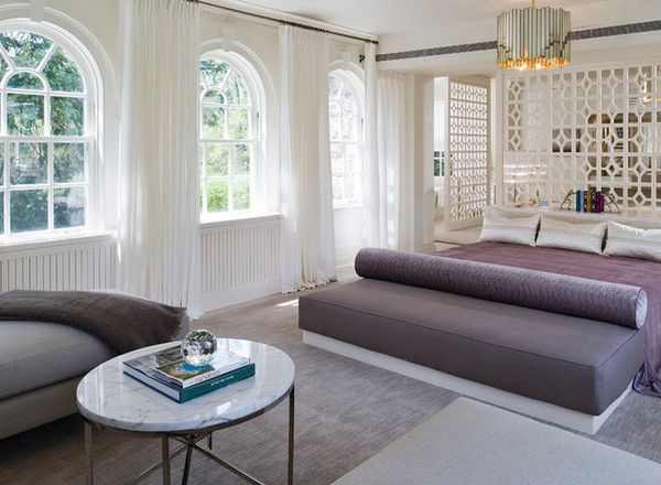 White drapes