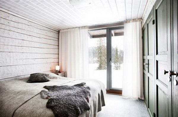 White drapes