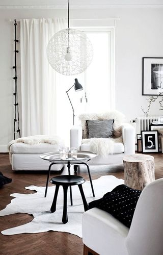 White drapes