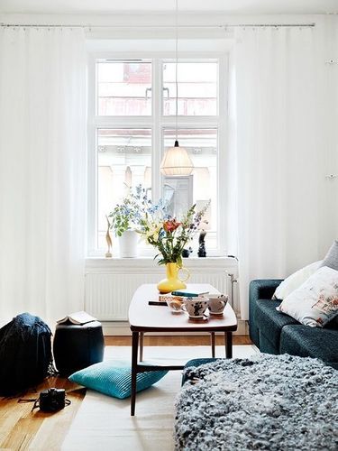 White drapes
