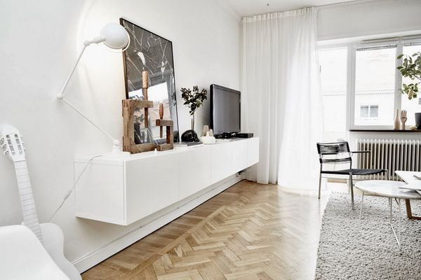 White drapes