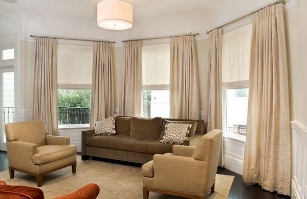 Beige Drapes