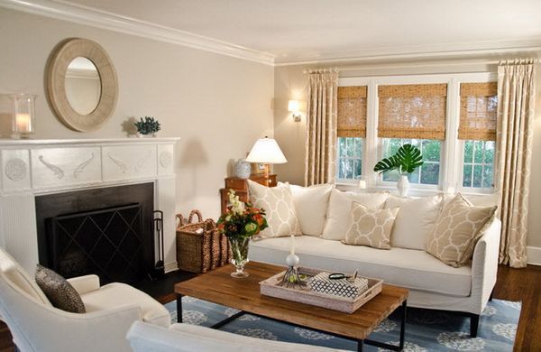 Beige Drapes