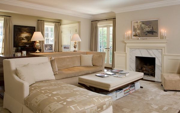 Beige Drapes