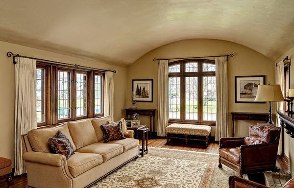 Beige Drapes